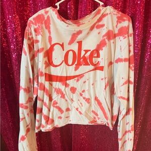 Coca Cola Red and White Tie-Dye Shirt